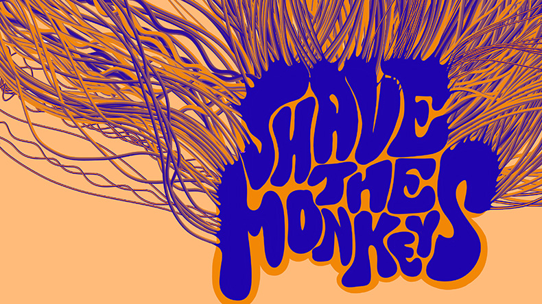 Shave the monkeys - Ausstellungsplakat