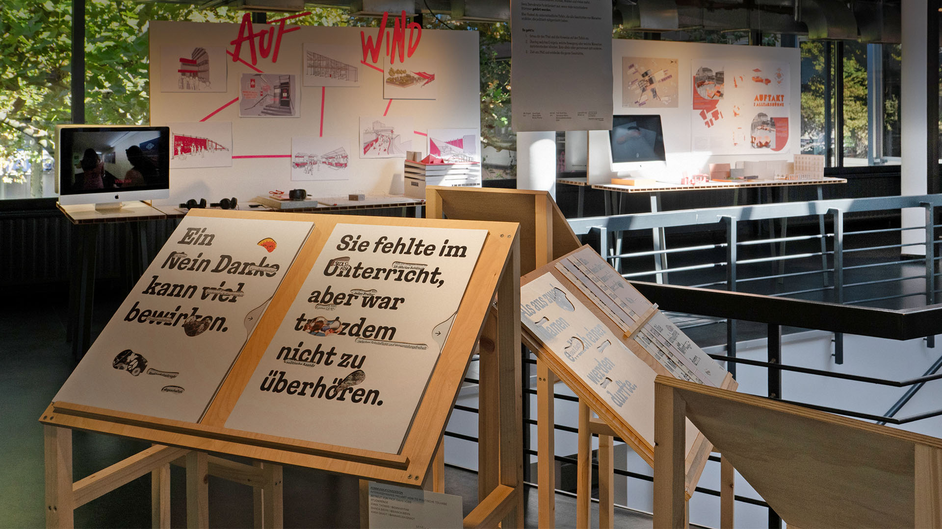 Ausstellung mit studentischen Arbeiten aus Design, Raum und Medien im LUX