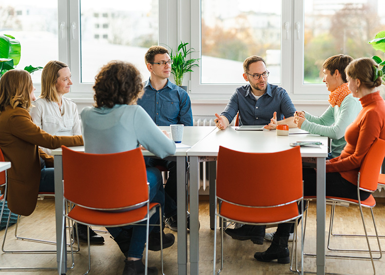 Besprechung im Kompetenzzentrum