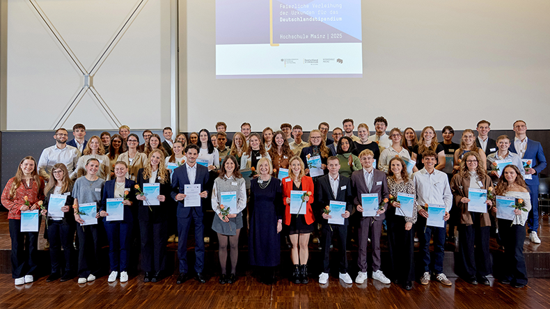 Gruppenbild Deutschlandstipendium 2025/26