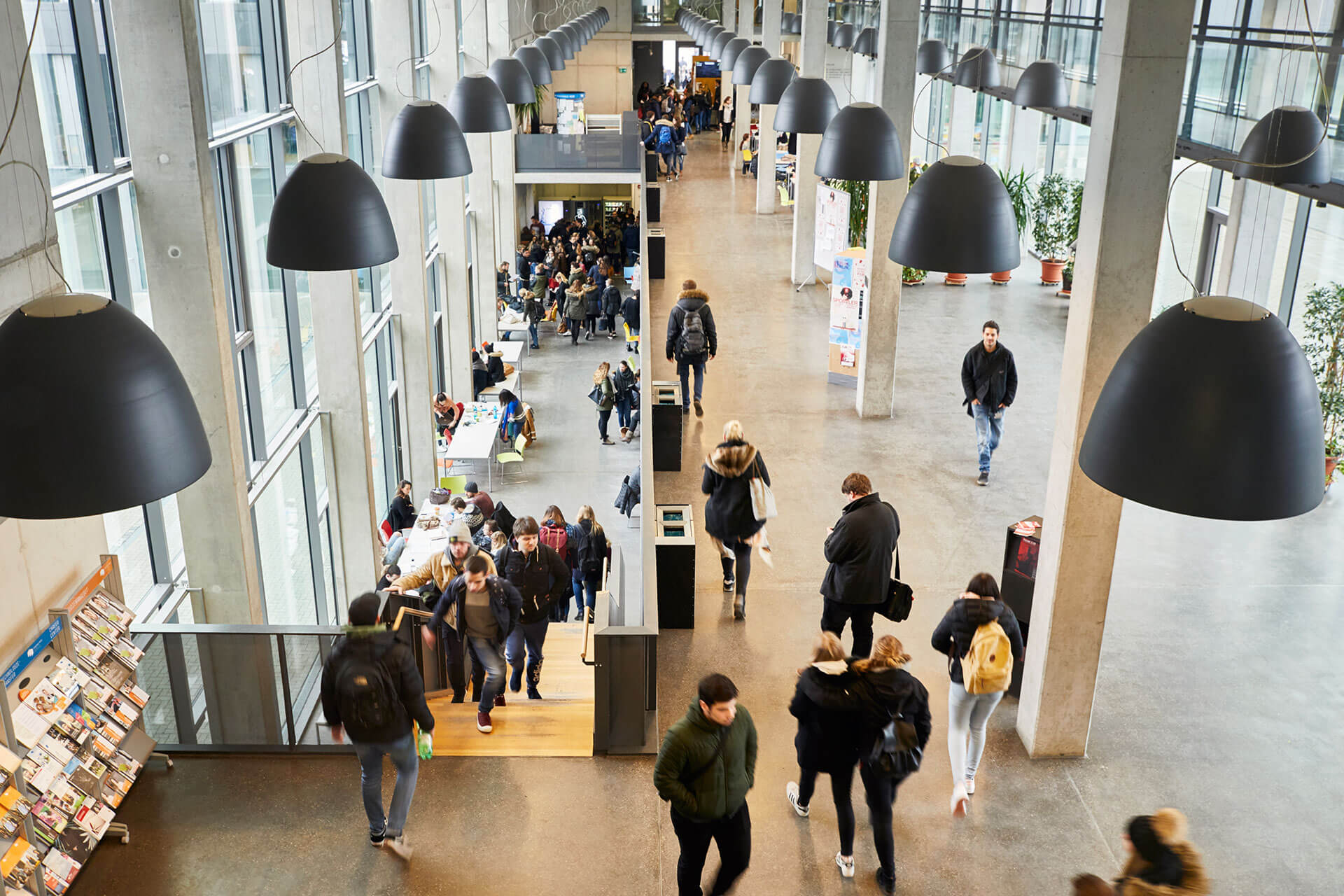 Blick in die Magistrale am Standort Campus