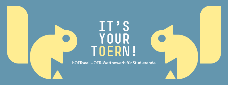 Now it's your toern! hoersaal - der OER-Wettbewerb für Studierende. Zeigt zwei Eichhoernchen