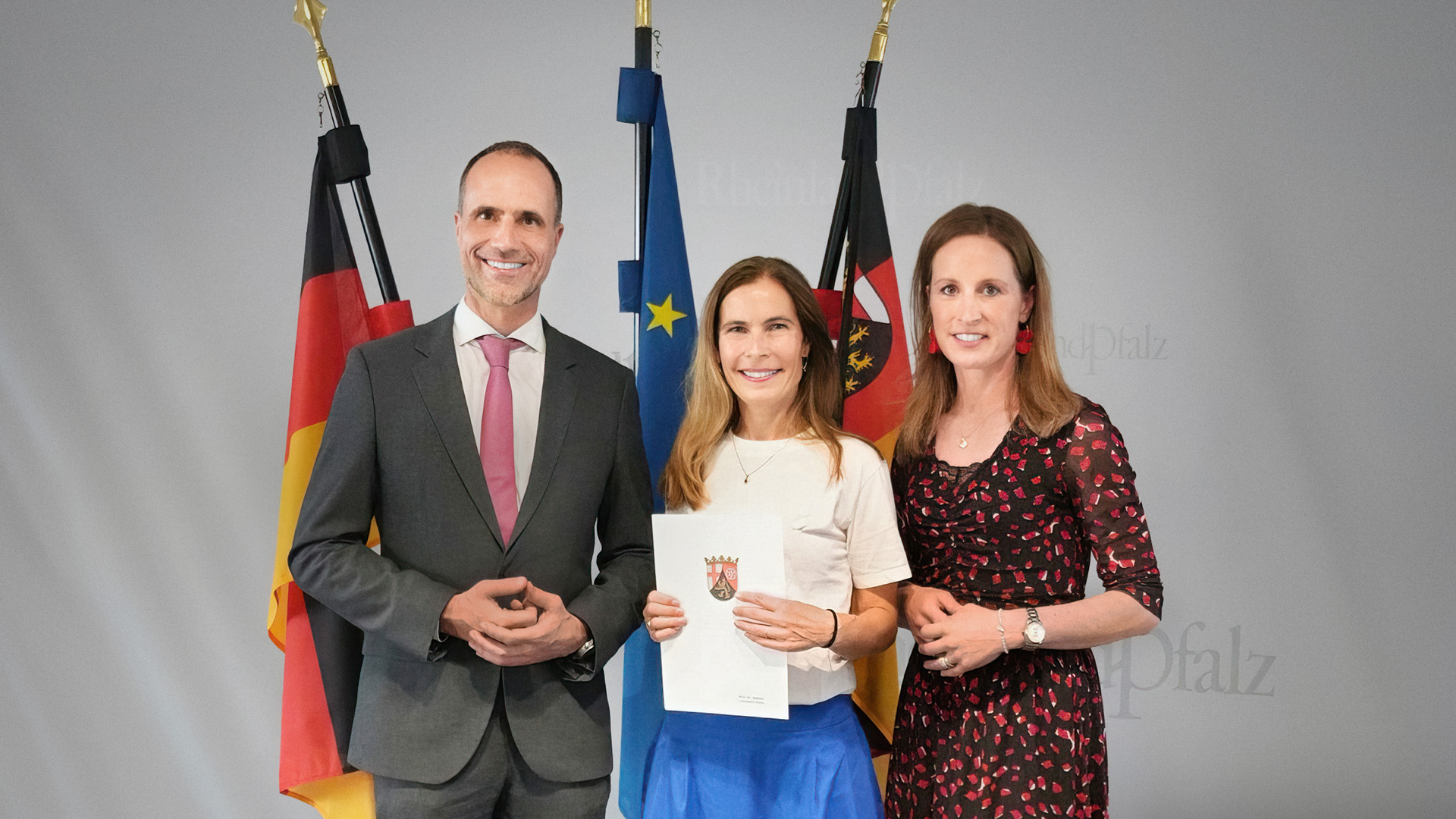 gruppenbild Clemens Hoch, Sabine Landwehr-Zloch und Katharina Dahm