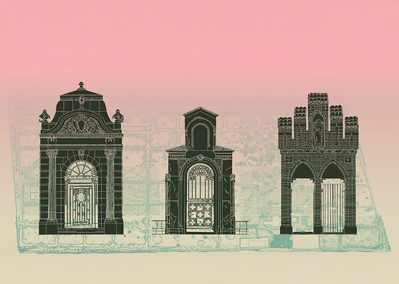 Titelbild zur Ausstellung Learning from Necropolis