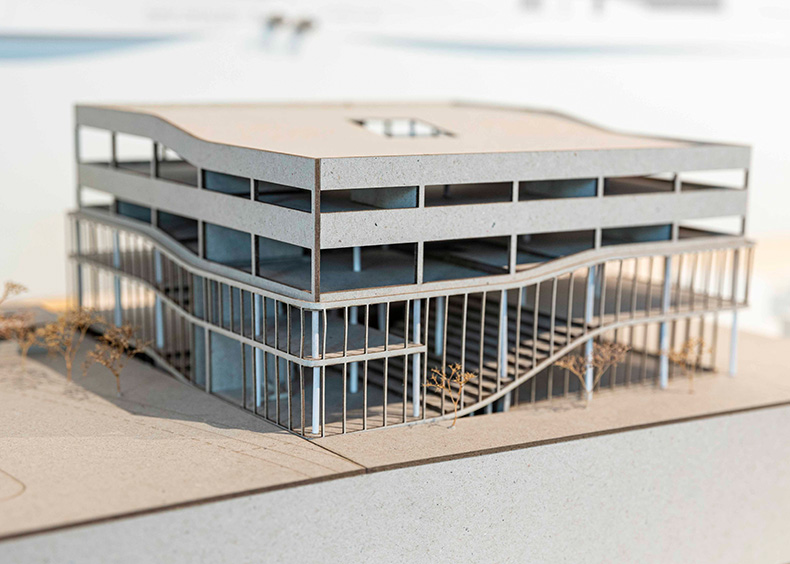 Architekturmodell auf der letzten Werkschau