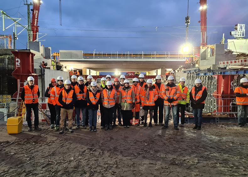 Field trip to bridge construction project in Nierstein