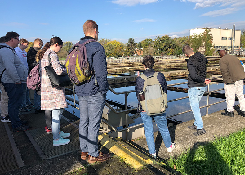 Visit from the CPUT - Visit of the sewage treatment plant in Mainz