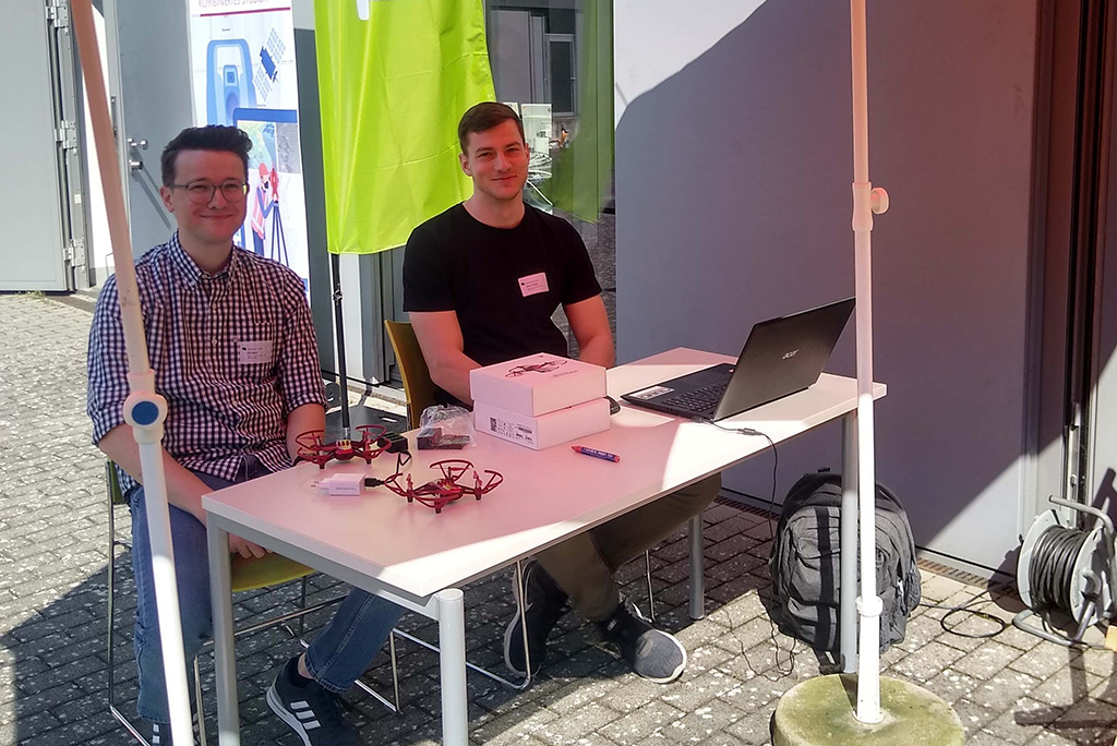 Die beiden Masterstudenten Eric Bach und Marvin Fitzke