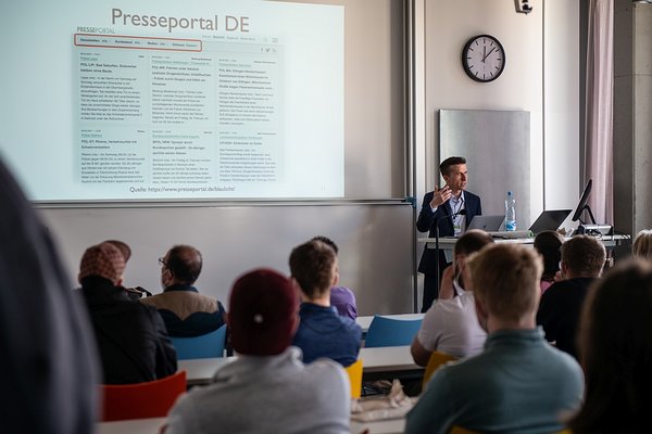 Pascal Neis über die Visualisierung von Polizeimeldungen in Mainz, Foto: Vanessa Liebler, CC BY 4.0