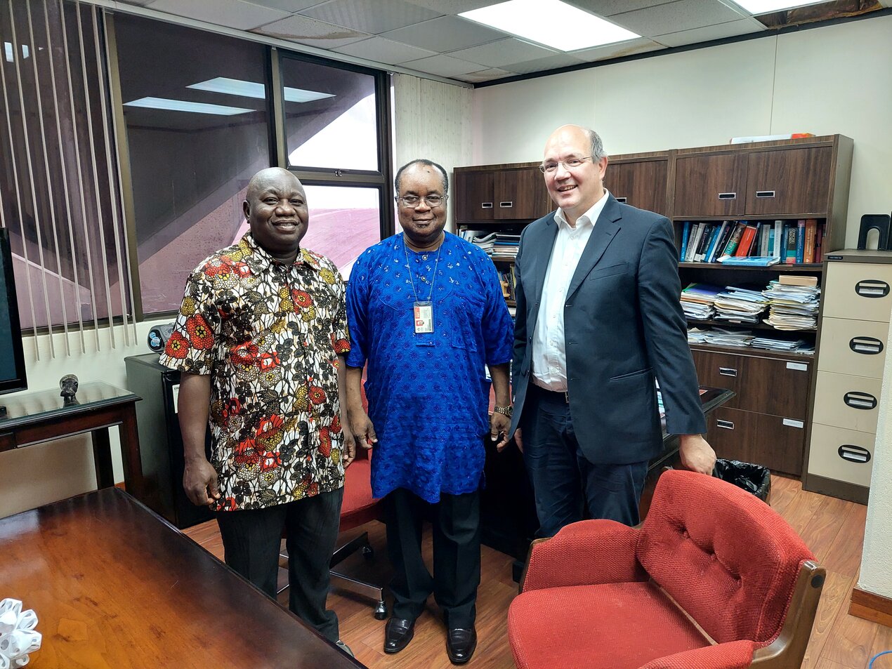 Meeting with the Dean Prof. Dr. Edwin Ekwue and Head of Department Dr. Festus Olutogue