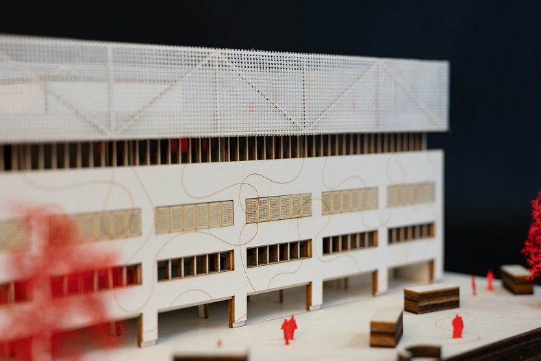 Architekturmodell aus der Ausstellung „Struktur schafft Wandel“