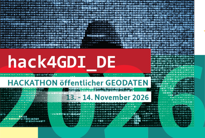 Keyvisual zum Hackathon hack4GDI_DE 2026