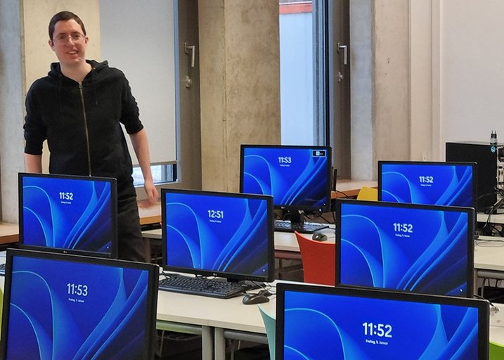 Simon Metzger im GIS-Pool