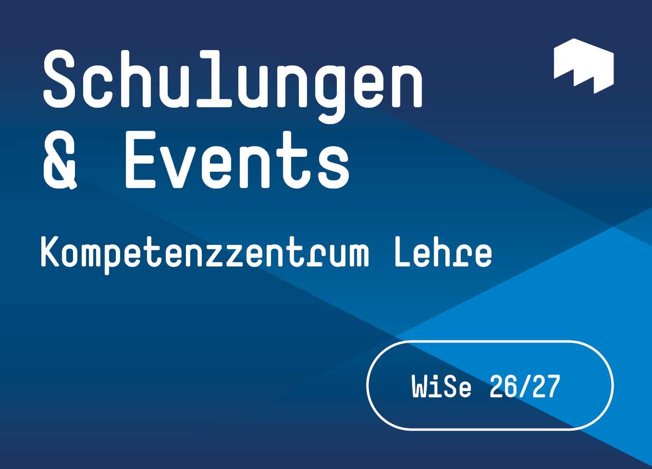 Titelbild Programmheft: Schulungen & Events WiSe 26/27
